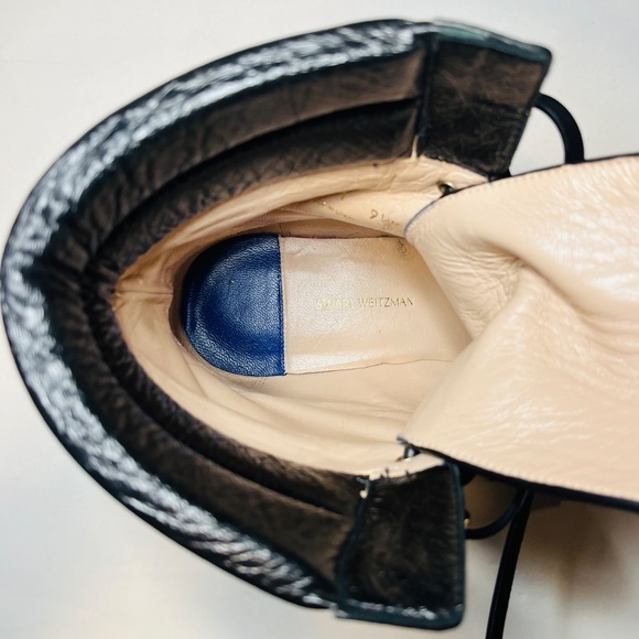 Stuart Weitzman Lexy Combat-style lace-up boots 9.5 - Picture 5 of 7